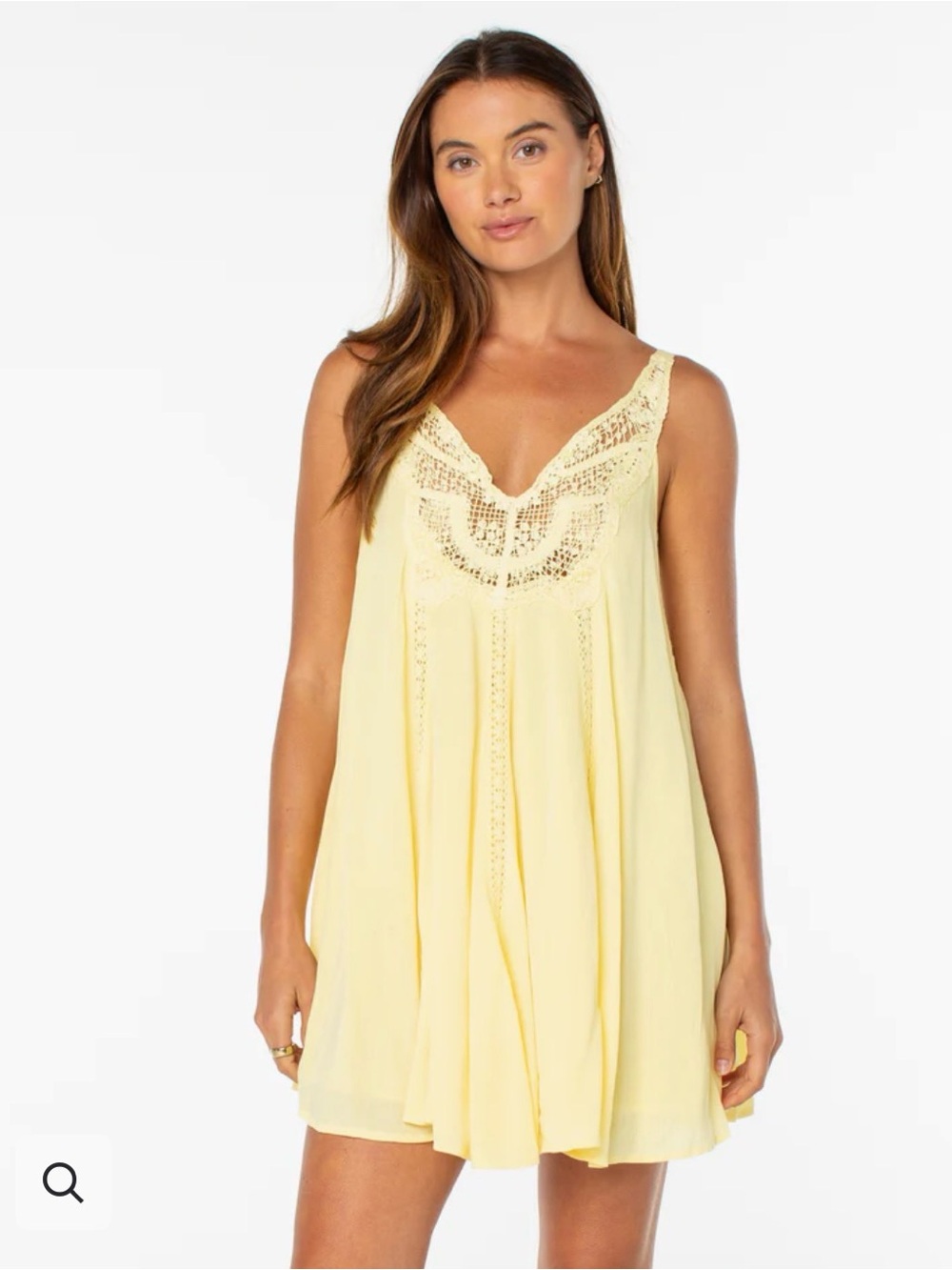 Roxy Sunswept Mini Sundress Popcorn Solid Size M